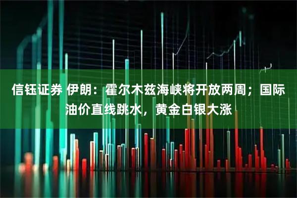 信钰证券 伊朗：霍尔木兹海峡将开放两周；国际油价直线跳水，黄金白银大涨